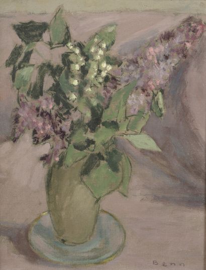 BENN (1905-1989)

Vase of lilac 

Oil on...