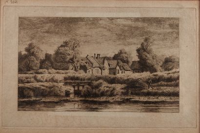 null Lot of 11 framed engravings on paper

Landscapes, mainly from Normandy.