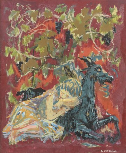 null Georges Robert CHEYSSIAL (1907-1997)

Young sleeping girl

Gouache on paper.

Signed...