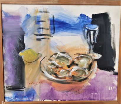 null Jean-Claude SALOMON (1928)

Still life with oysters, 2001

Oil on canvas. 

Signed...
