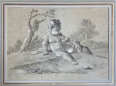 null French school of the late 18th-early 19th century

Allegorical scene and playing...