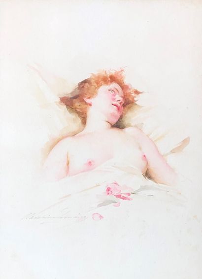 Madeleine LEMAIRE (1845-1928)

Nude languishing...
