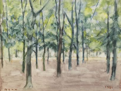 BENN (1905-1989)

The wood, 1981

Watercolor...