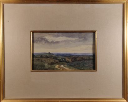 null French school of the 19th century

Landscapes, undergrowth, farms 

Three watercolors...