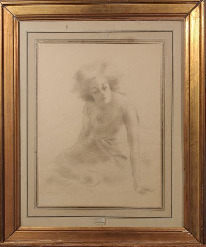 null BENN (1905-1989)

Femme assise pensive, 1931

Crayon sur papier. 

Signé et...