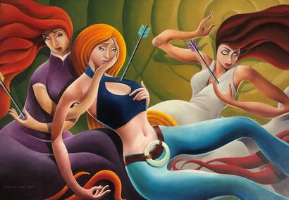 null Steven JIMEL (1966)

Three women, 2006

Acrylic on canvas

Signed and dated...