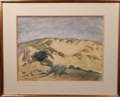 null BENN (1905-1989)

The Dune, 1978

Watercolor on paper. 

Signed lower left and...