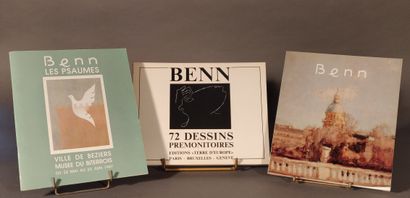 null Lot de quatre livres : 

- BENN (1905-1989), 62 psaumes et versets de la Bible....