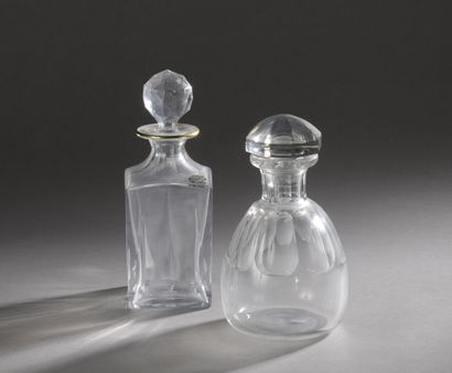 Two crystal decanters of BACCARAT for the...