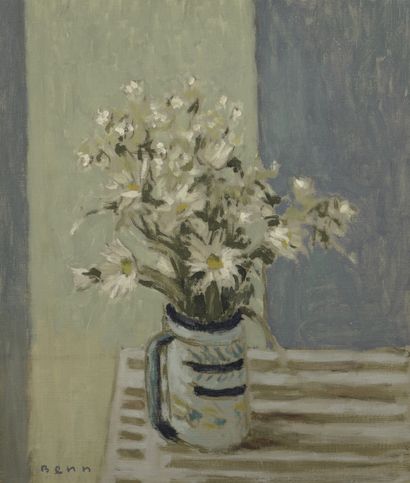 null BENN (1905-1989)

Bouquet of Daisies in a Pitcher, 1970

Oil on canvas board.

Signed...