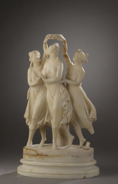 null École italienne de la fin du XIXème siècle d’après Antonio Canova (1757-1822)

Vénus...