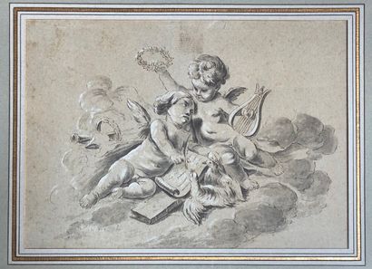 null French school of the late 18th-early 19th century

Allegorical scene and playing...