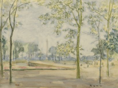 BENN (1905-1989)

The square, 1971

Watercolor...