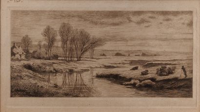 null Lot of 11 framed engravings on paper

Landscapes, mainly from Normandy.