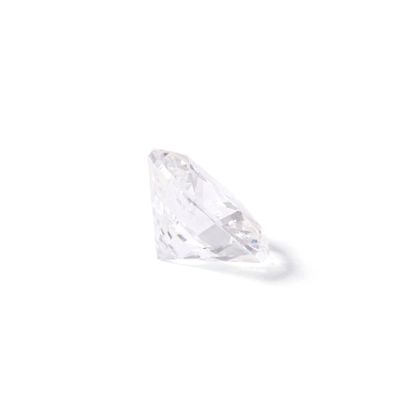 null Round diamond weighing 1.25 carats. Assumed to be approximately I-K color and...