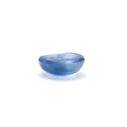 null A cabochon cut blue sapphire weighing 19.90 carats, unheated.

Dimensions: approximately...