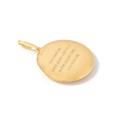 null 18K yellow gold 750‰ pendant depicting the symbol of an astrological sign set...
