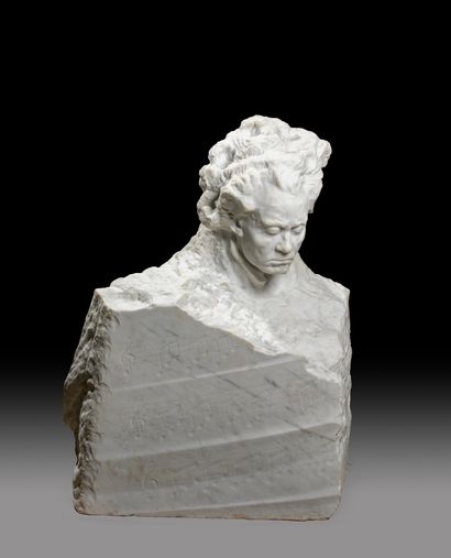 Alfredo PINA (1883-1966) 
Buste de Beethoven,...