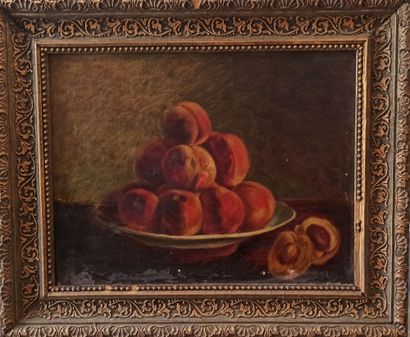 null Ecole française vers 1900

Nature morte aux fruits

Huile sur toile.

Petits...