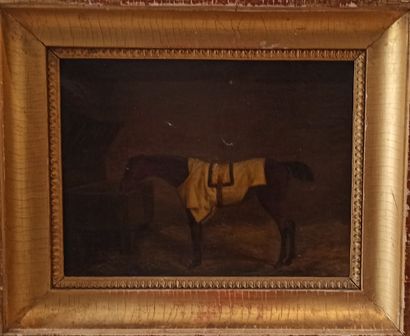 null School of the XIXth century

Race horse at the stable

Oil on canvas.

Small...
