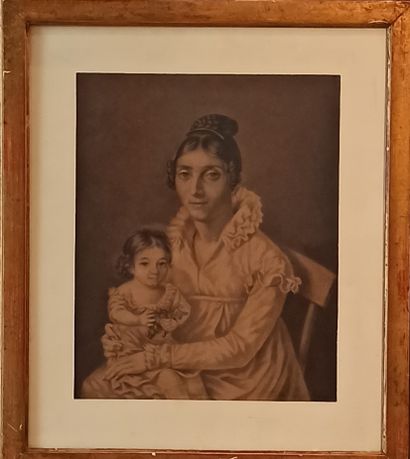 null FONTAINE (XIXth)

Mother and daughter, 1878 

Charcoal print on paper. 

Signed...