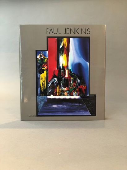 null Set of Paul Jenkins' exhibition catalogs, signed by the artist and a signed...