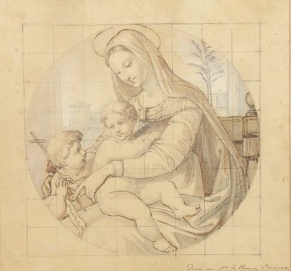 null French school of the beginning of the XIXth century 

The Virgin, the Child...