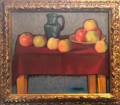 null School of the XXth century

Still life with apples 

Oil on canvas.

Bears an...