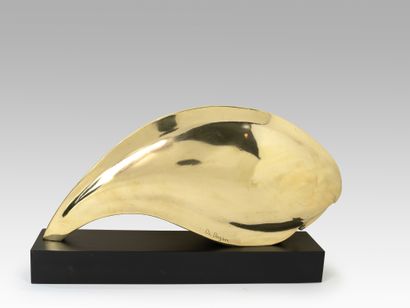 null Marguerite de BAYSER GRATRY (1881-1975) 

Sole, around 1950 

Bronze with golden...