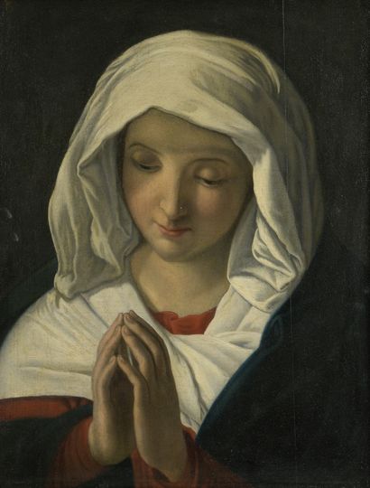 null After Giovanni BATTISTA SALVI (1609-1685)

Young woman in prayer

Oil on panel....