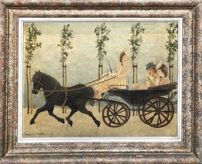 null Suzanne EISENDIECK (1908-1998)

Walk in a carriage 

Oil on canvas 

Signed...