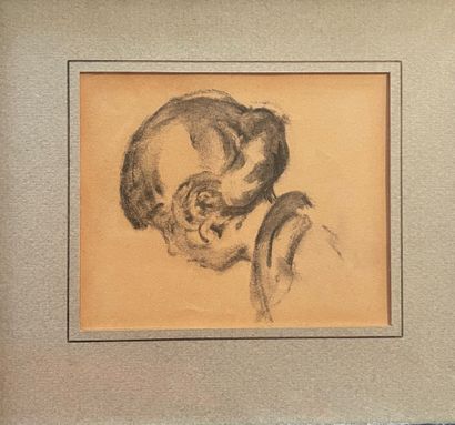 null Mannette of framed pieces, engravings of which Edgar CHAHINE, The Walk, titled...