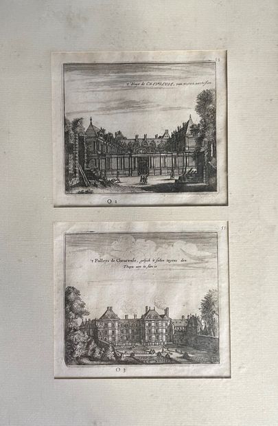 null Lot of prints in black including : 

- Israël SILVESTRE (1621-1691): 

View...