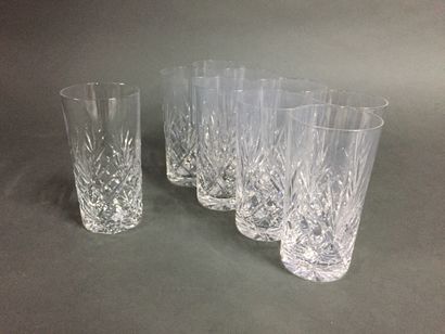 null Mannette of crystal including parts of service, tumblers, champagne flutes,...