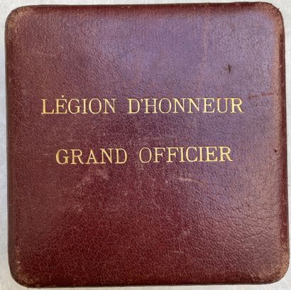 null FRANCE - ORDER OF THE LEGION OF HONOR

Plate of Grand Officer in silver, Third...