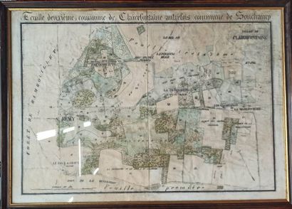 Plan de la Commune de Clairefontaine autrefois...