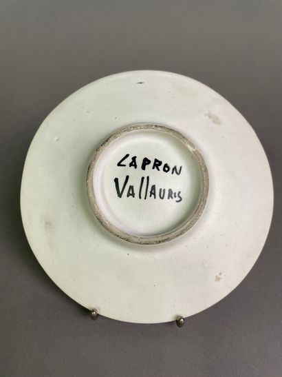 null Roger CAPRON (1922-2006) - VALLAURIS

Glazed ceramic dish with bull decoration...