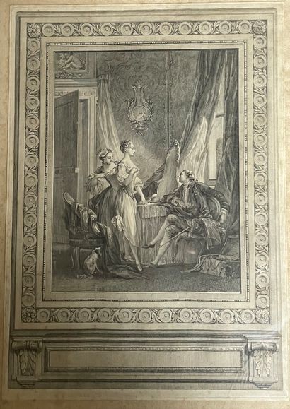  Lot de gravures comprenant : 
- Nicolas SCHENKER (ca 1760-1848) d’après Jean-François...