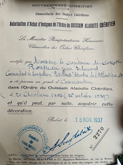 null Légion d'Honneur de Jean Edouard Rousseau (1898 - 1980)

On y joint un ensemble...
