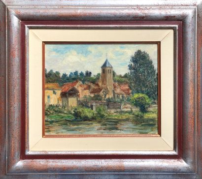 null Isidore Marie PEYRET (1880-1962)

View of the church, 1954

Oil on canvas. 

Signed...