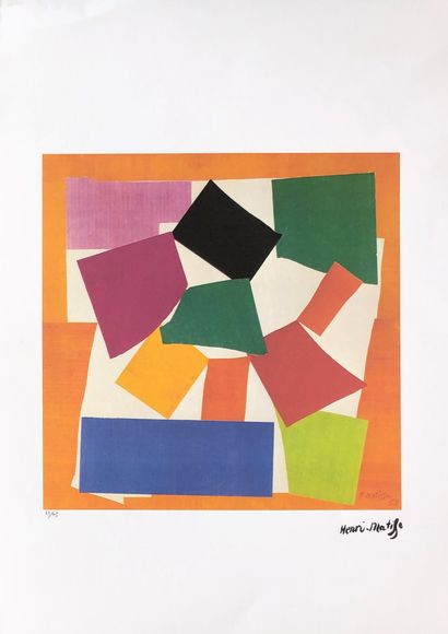 Quatre offsets d'après Matisse (x2), Mondrian...