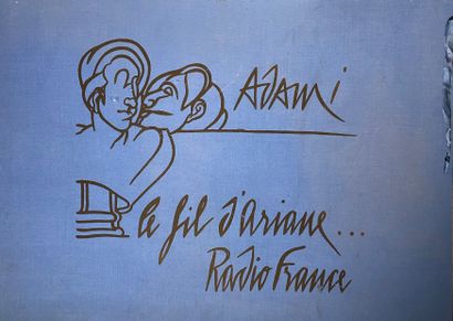  Valerio ADAMI (1935) 
Le fil d’Ariane … Radio France 
Lithographie en couleurs sur...