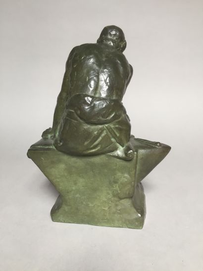 null Camille Alphonse TERROIR (1875-1955)

Forgeron penseur

Epreuve en bronze à...