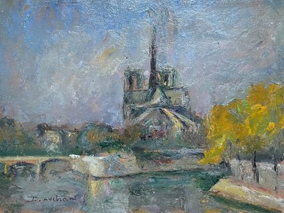 null Dominic AVETRANI (1895-1976) 

Notre-Dame-de-Paris

Oil on cardboard pasted...