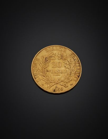 null Pièce de 20 francs or, Cérès, Paris 1850. 
Poids 6,40 g