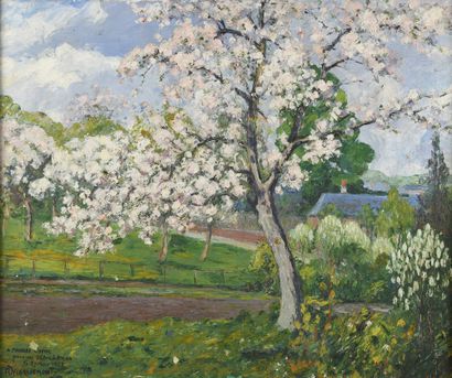 null François-Emile DECORCHEMONT (1880-1971)

The apple tree in the garden and the...