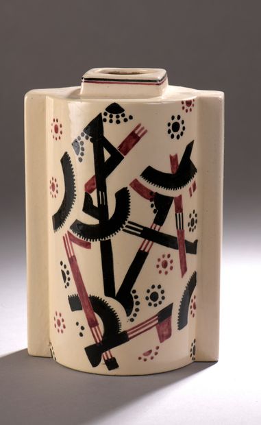 null Robert LALLEMANT (1902-1954)

PAIR OF CYLINDRICAL VESSELS in ceramic with full...