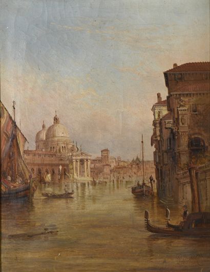 null Alfred POLLENTINE (1836-1890)

Vue de Santa Maria della Salute, Venise

Huile...