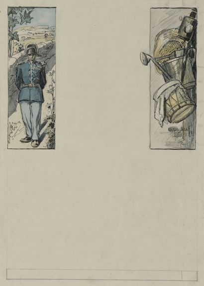 null Théophile Alexandre STEINLEN 

 (Lausanne 1859-Paris 1923)

Trois illustrations...