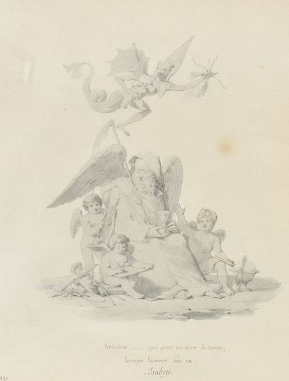 null Jean-Baptiste ISABEY (Nancy 1767 - Paris 1855)

Allégorie du Temps

Plume et...